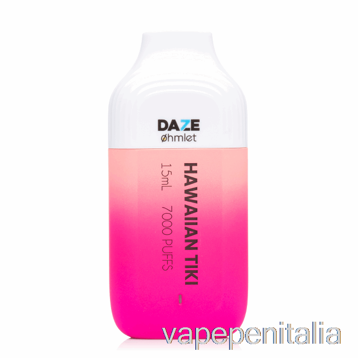 Penna Vape 7 Daze Ohmlet 7000 0% Zero Nicotina Usa E Getta Hawaiian Tiki